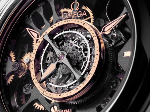 The hollowed dials copy watches have tourbillons.